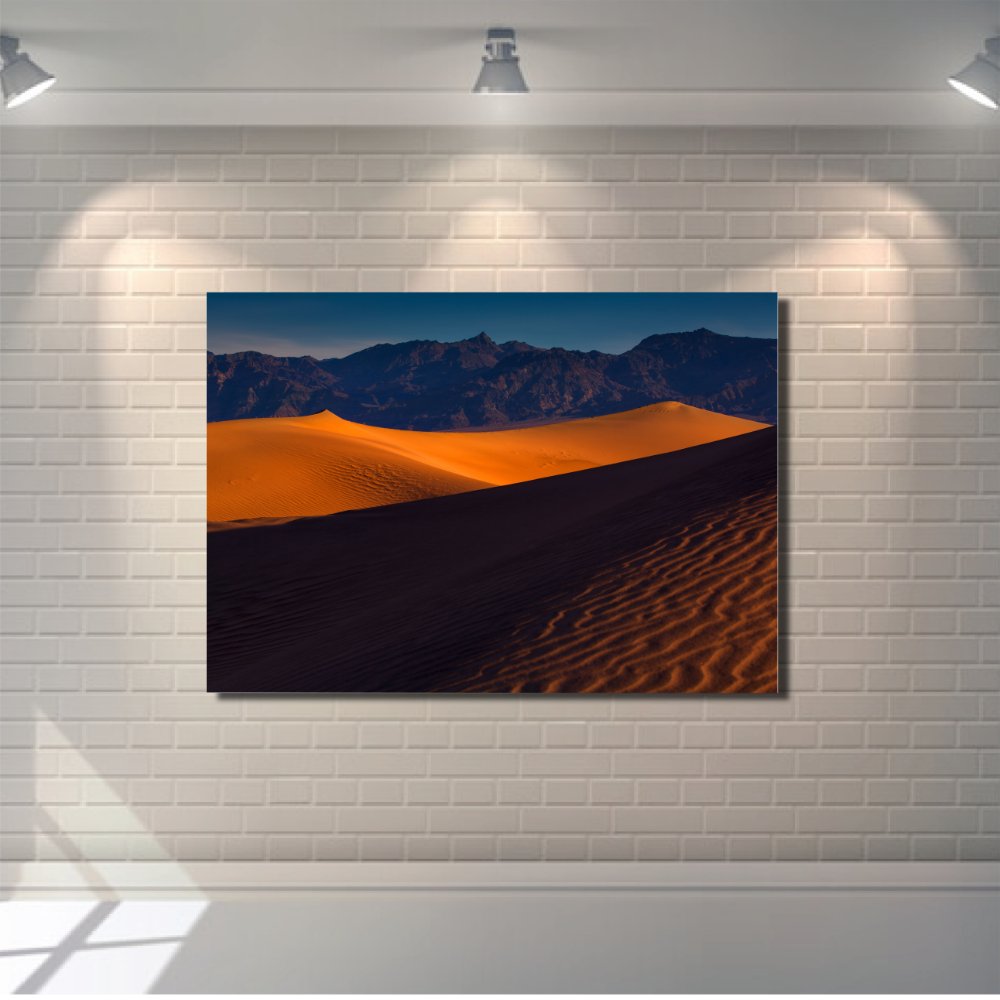 Sunset Desert Sand Waves