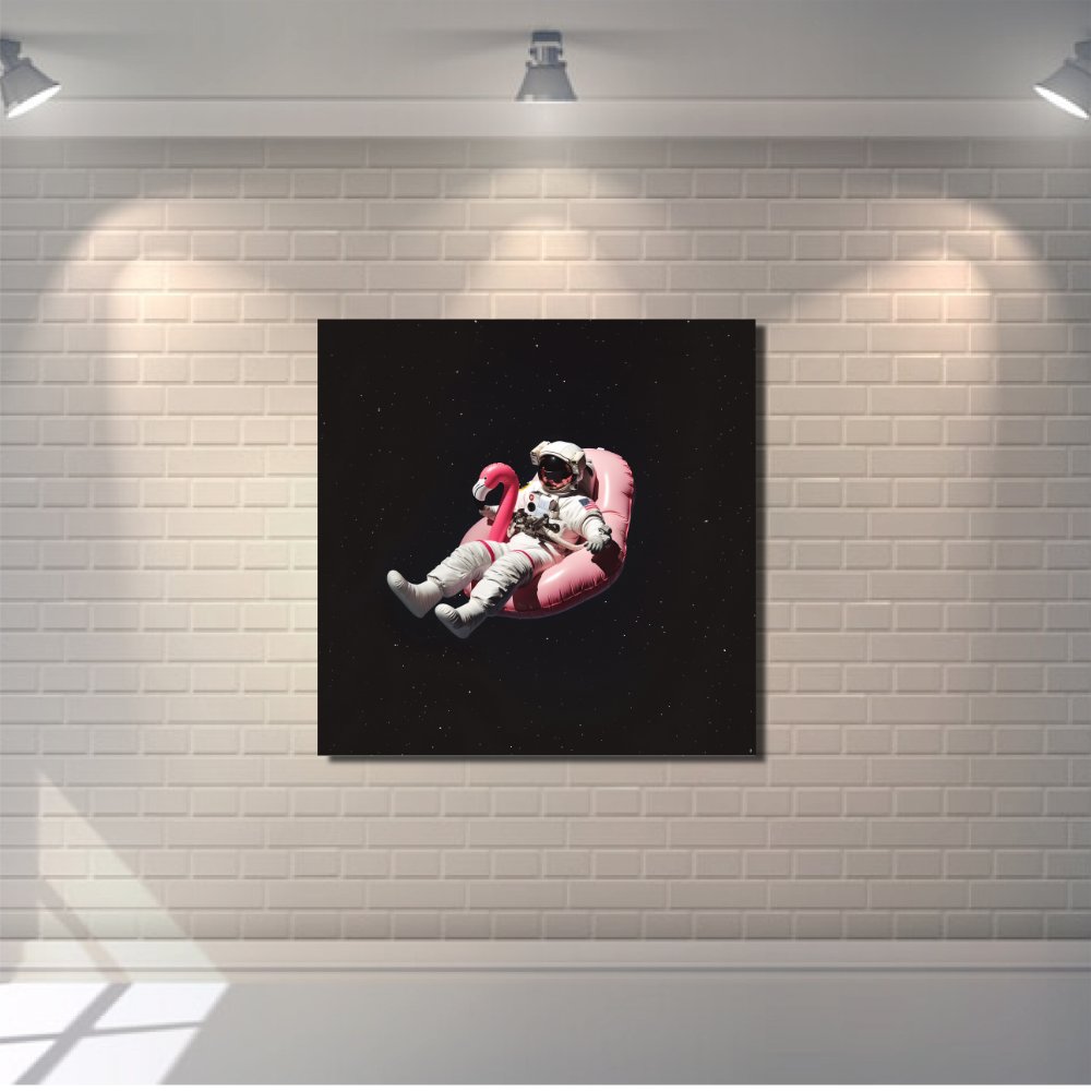 Pink Flamingo Canvas Print