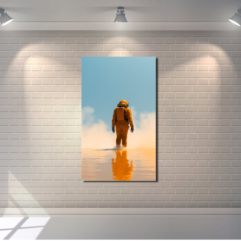 Spaceman Science Fiction Futuristic Planet