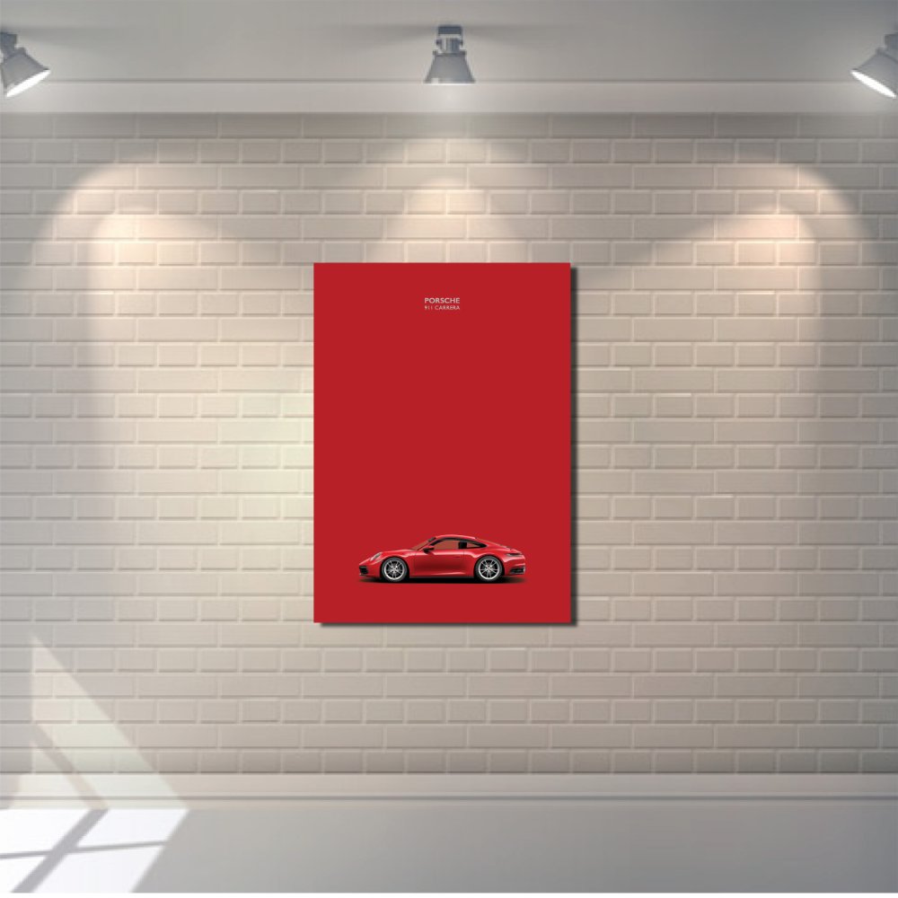 Porsche Minimal Red