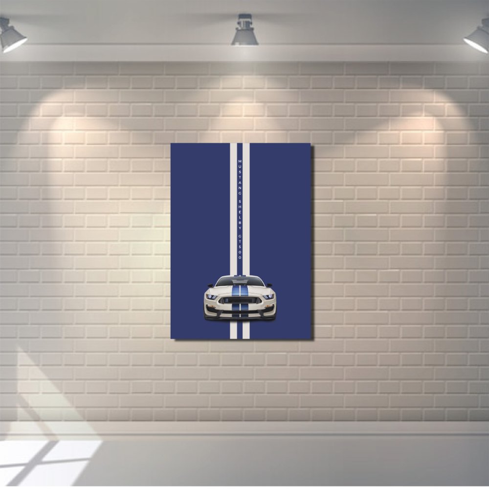 Mustang Shelby GT500 Blue Stripe