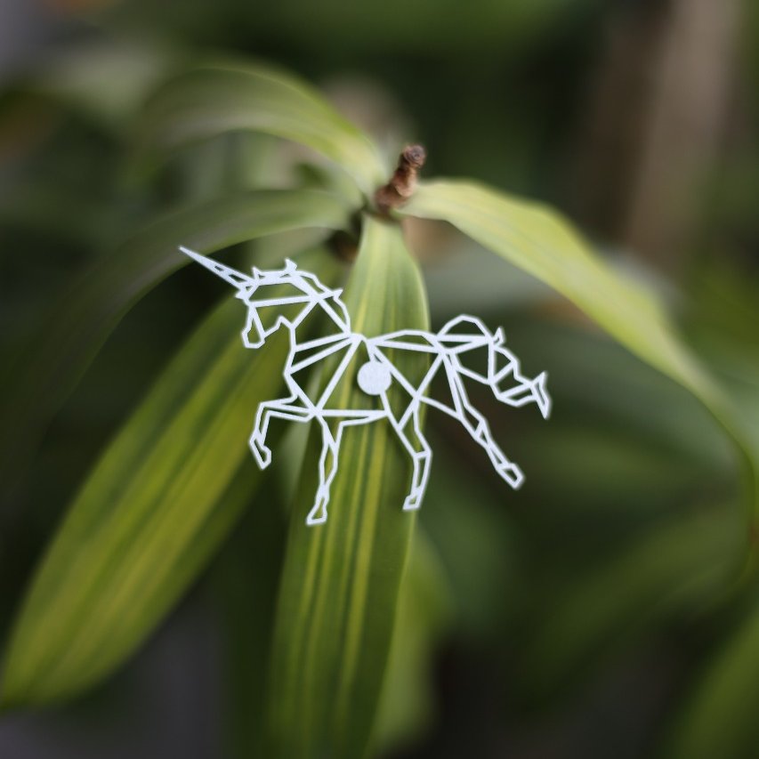 Unicorn Metal Brooch