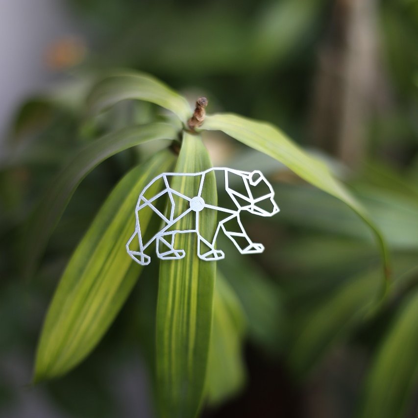 Panda 2 Metal Brooch