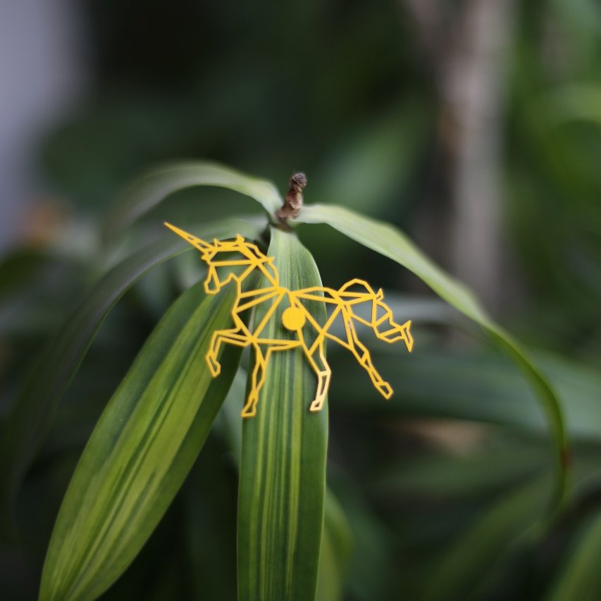 Unicorn Metal Brooch