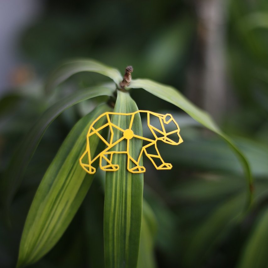 Panda 2 Metal Brooch