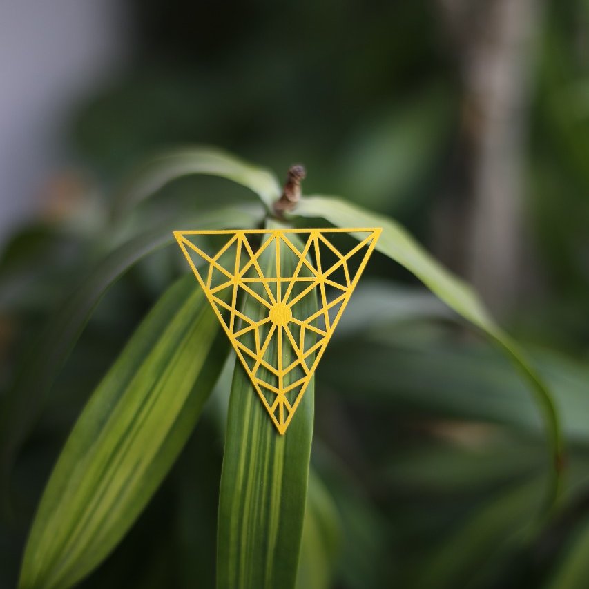 Triangle Metal Brooch