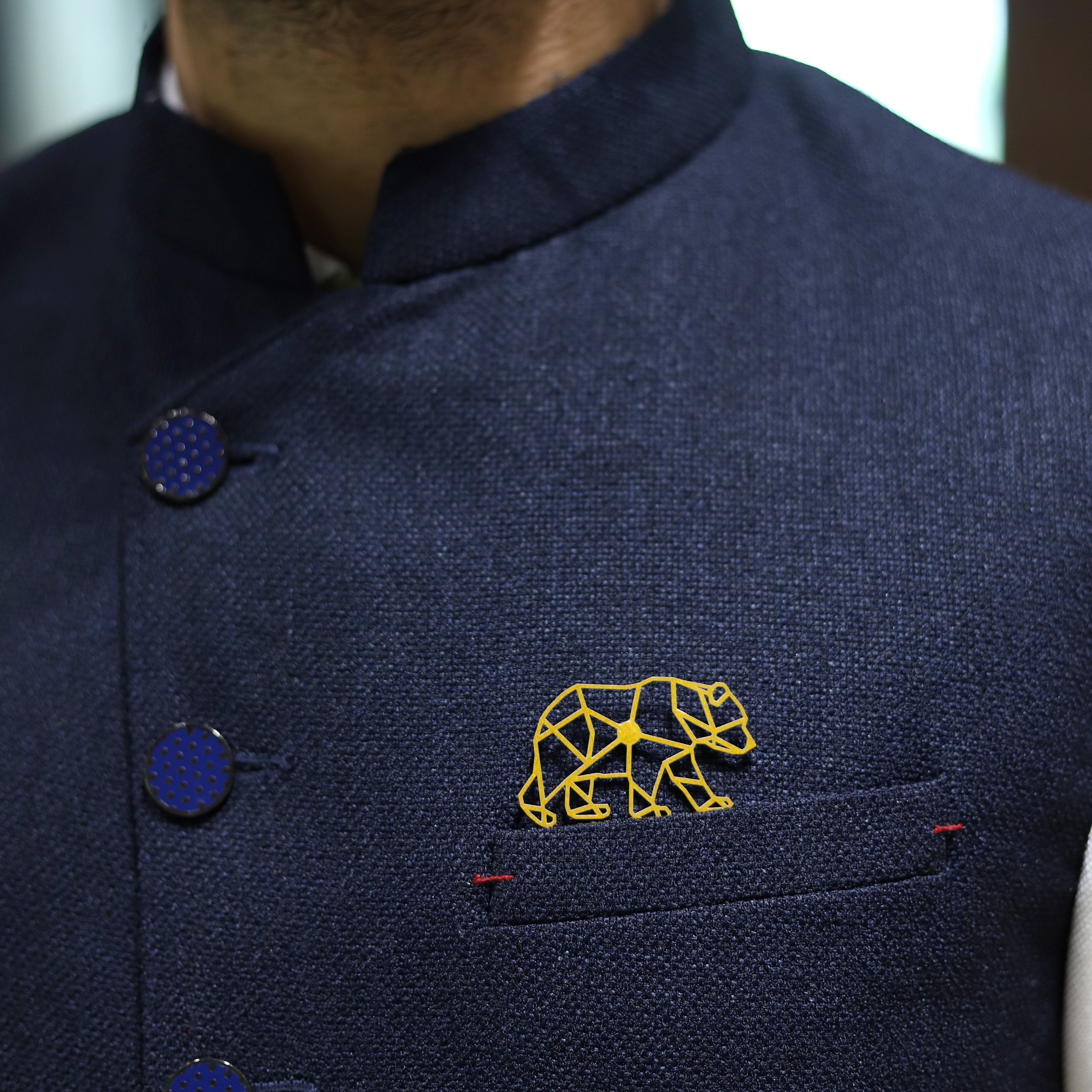 Panda 2 Metal Brooch