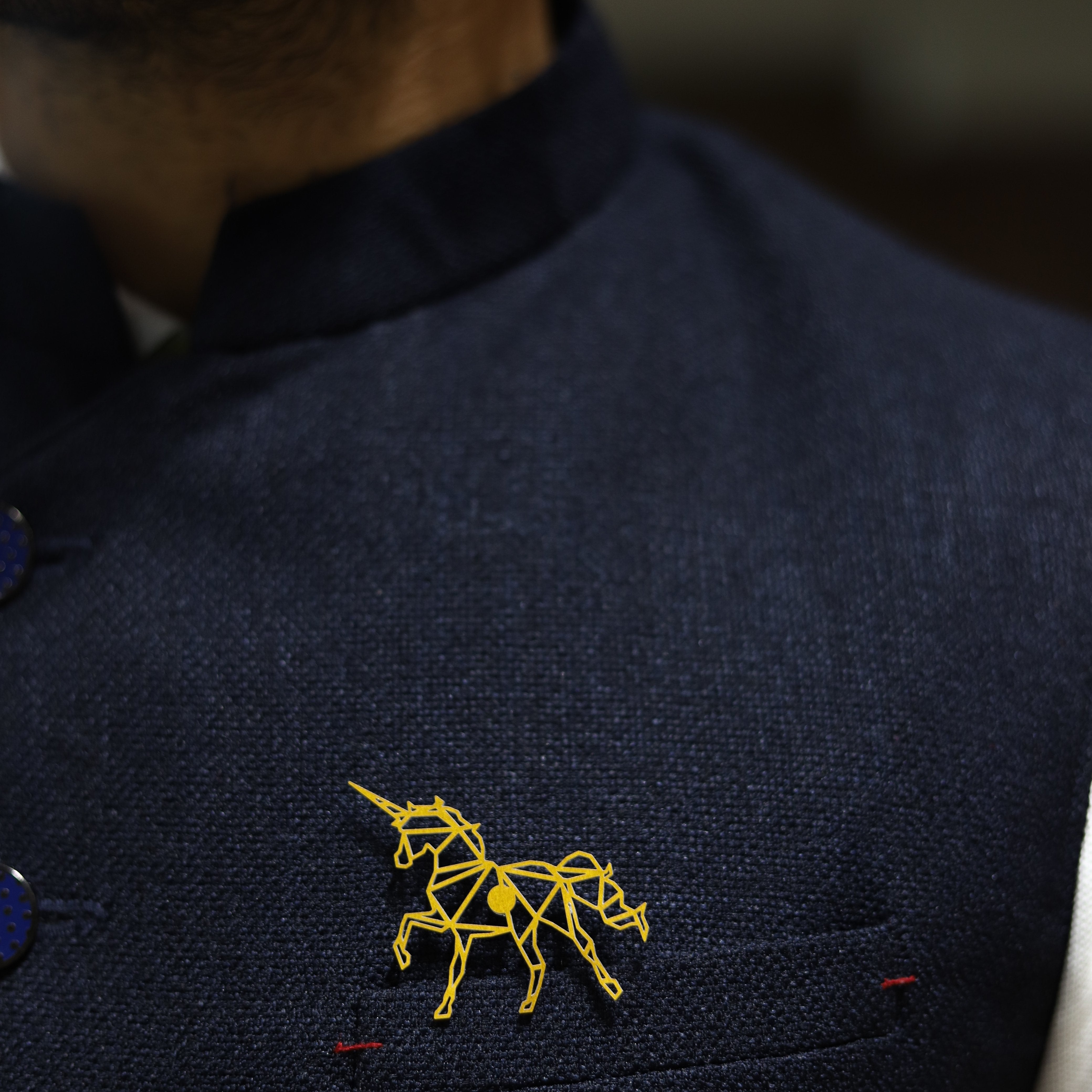 Unicorn Metal Brooch