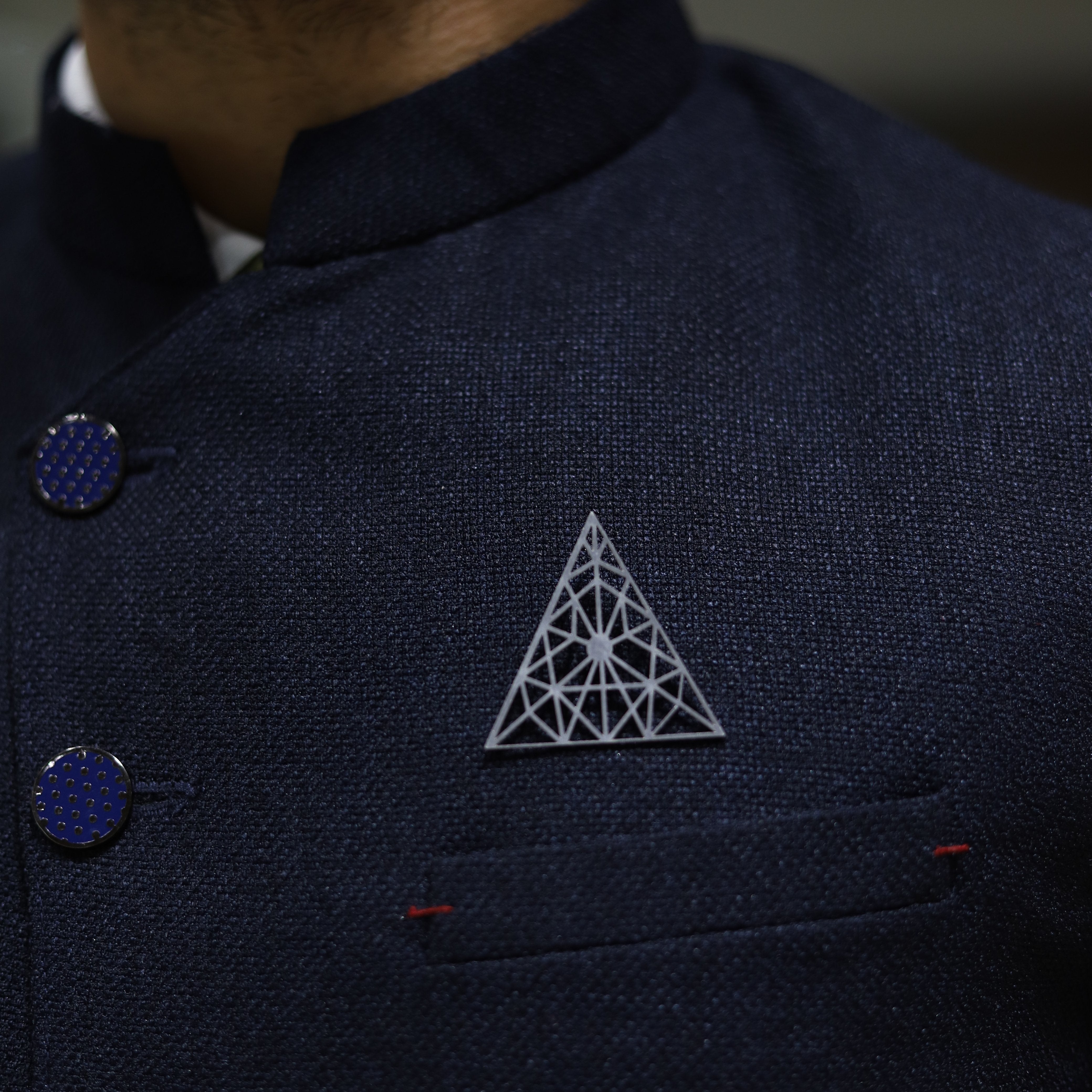 Triangle Metal Brooch