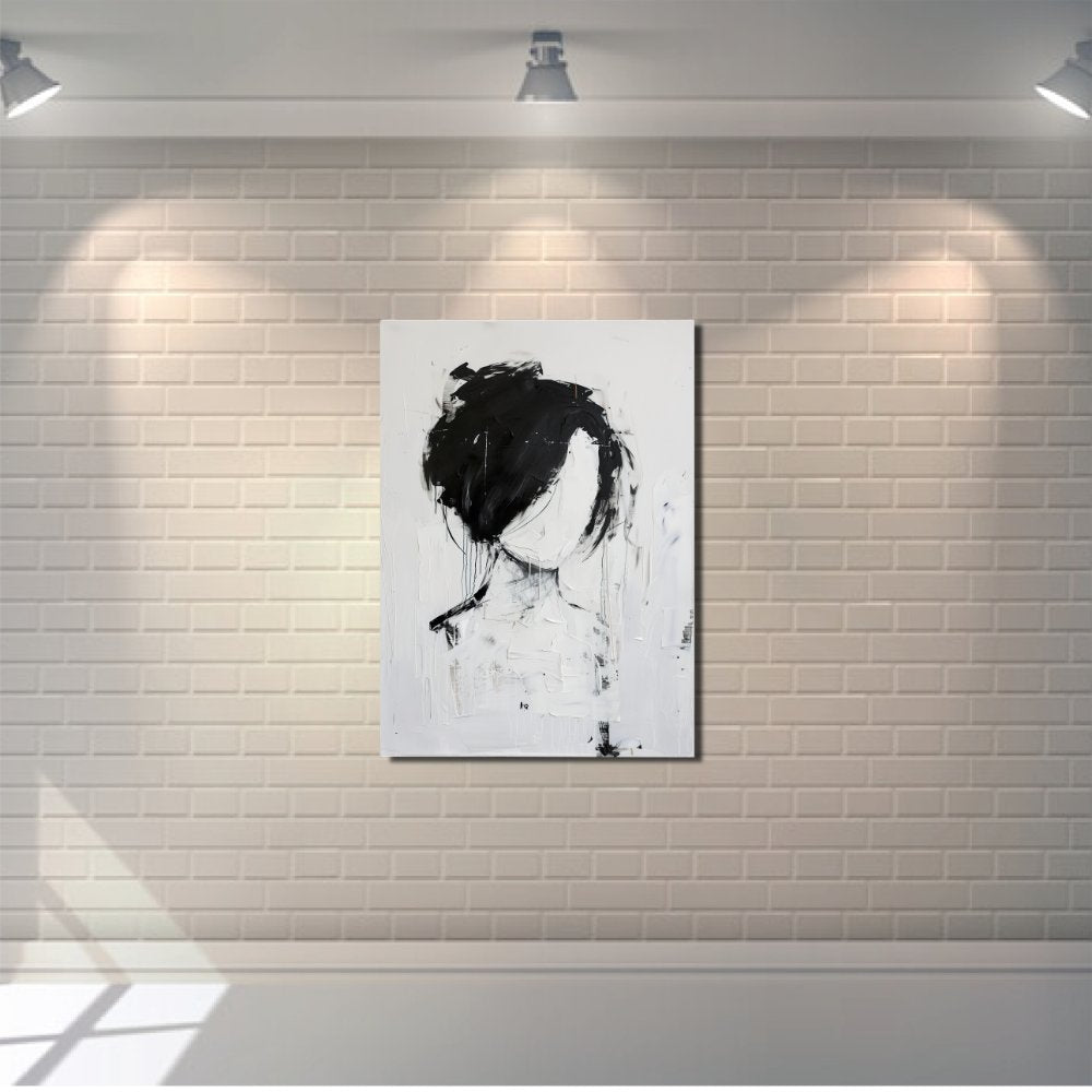 Black White Minimalist Art