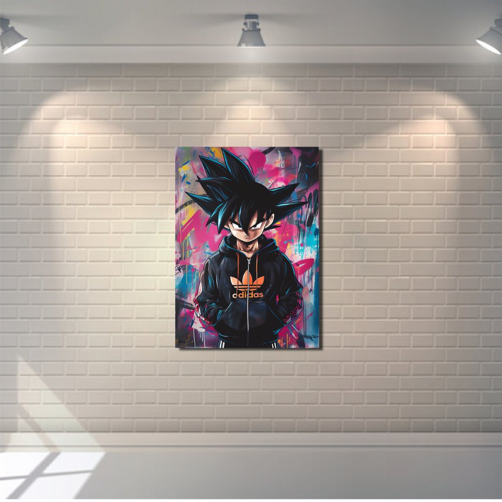 Goku in Adidas – Street Art