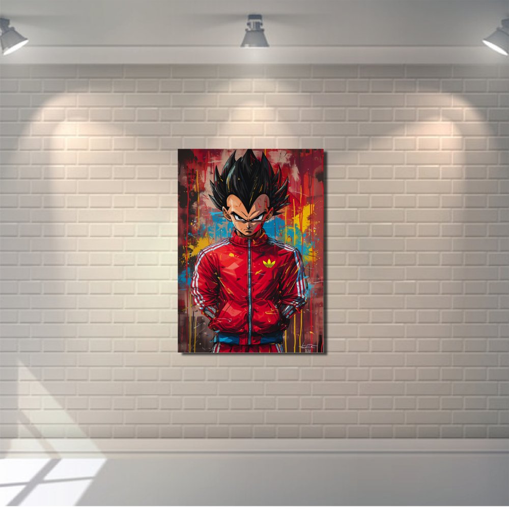 Vegeta in Adidas – Street Art