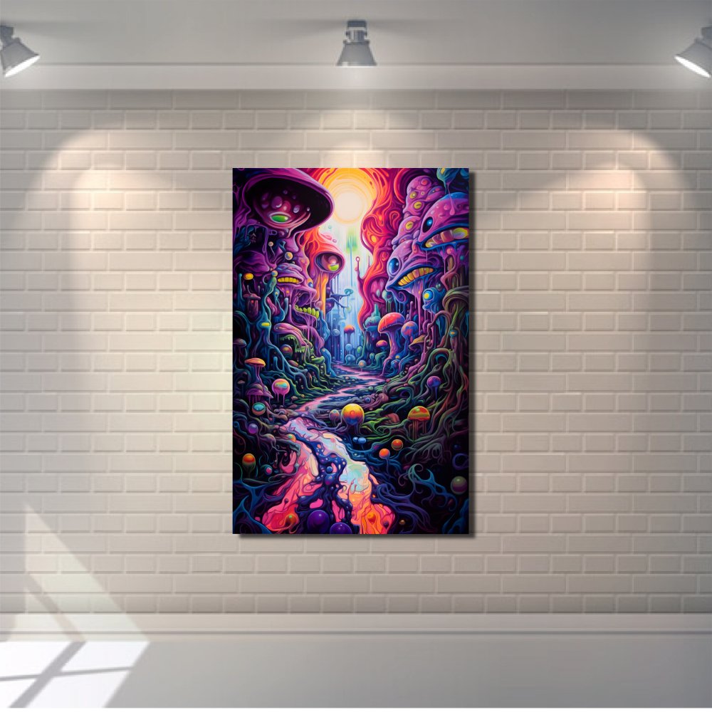 Psychedelic Forest Canvas Print