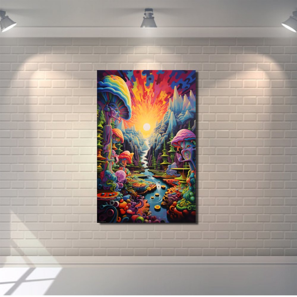 Psychedelic Forest Art Print