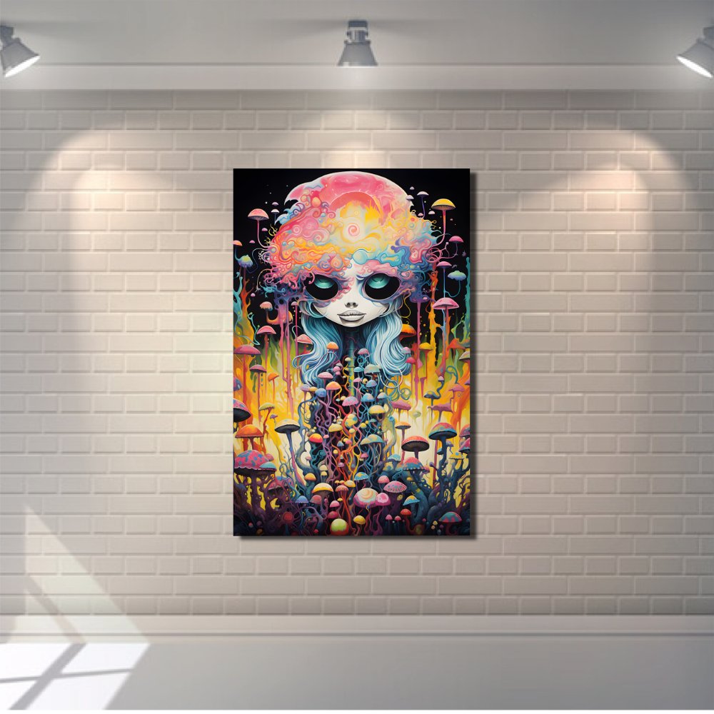 Psychedelic Girl Art Print