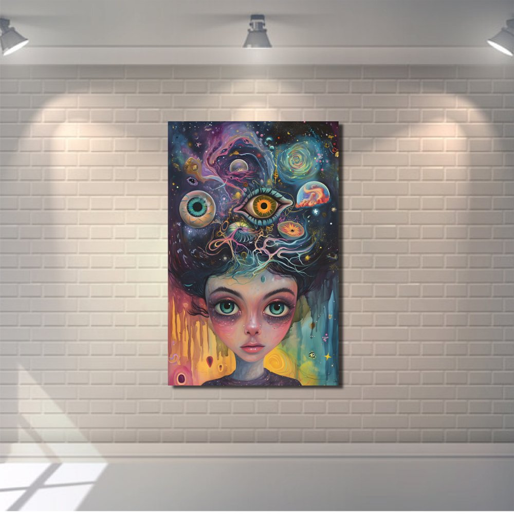 Psychedelic Girl 1 Canvas Print