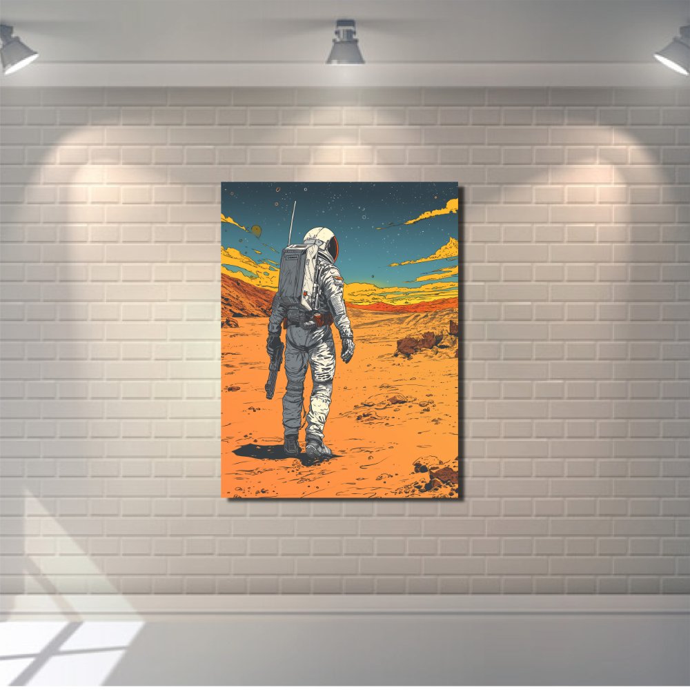 Master Flame Space Themed Classic Aesthetic Wall Art Poster