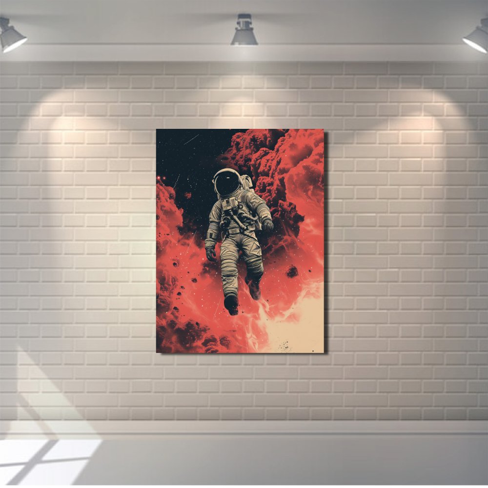 Master Flame Space Themed Classic Aesthetic Wall Art Poster