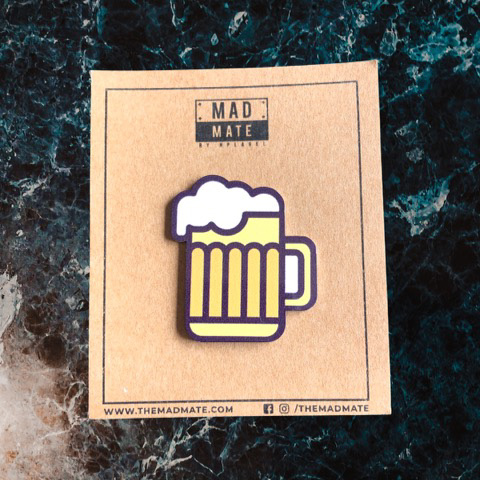 MM1258 Beer Mug Metal Pin